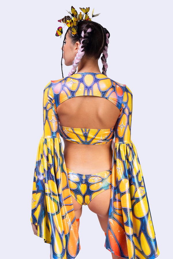 Flight Risk Peachy 2-Piece Shrug Top