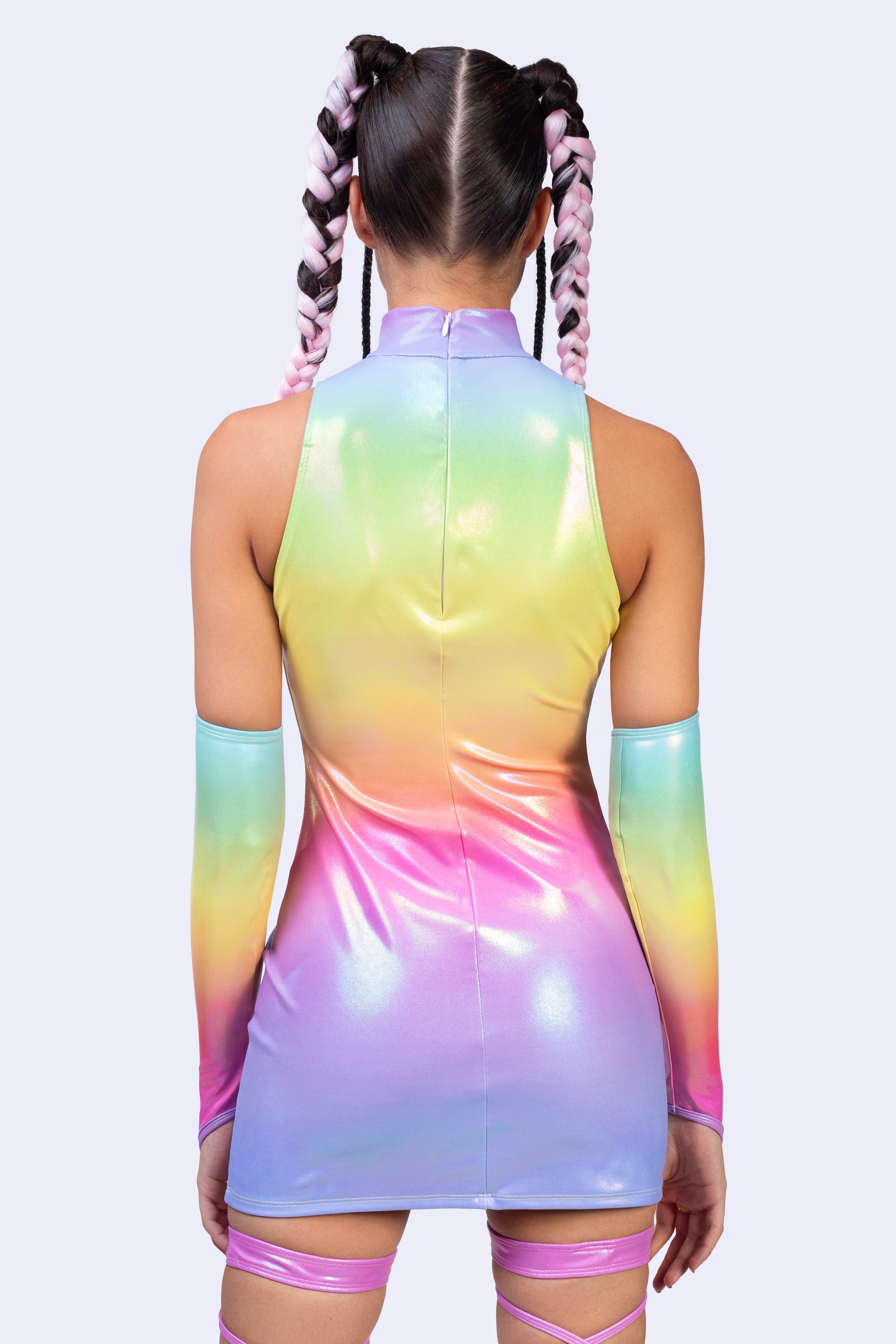 BADINKA Liquid Center Dress Rainbow