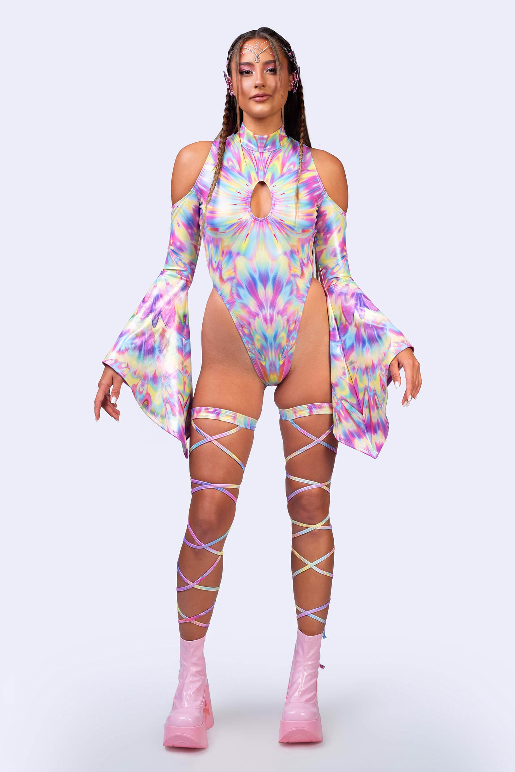 BADINKA Kind of Magic Flared Sleeve Bodysuit Rave