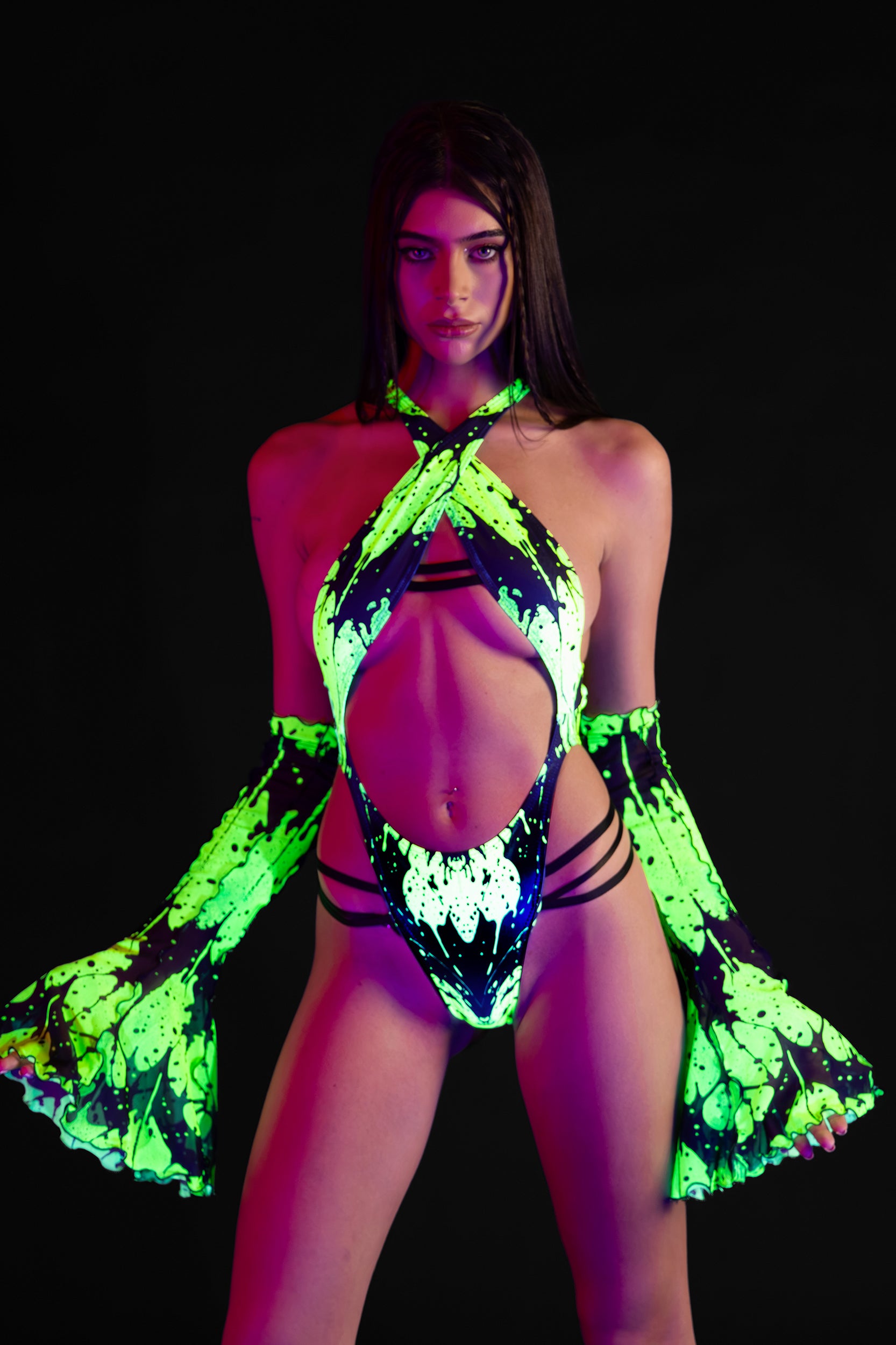 BADINKA Bat Habit Strappy Bodysuit