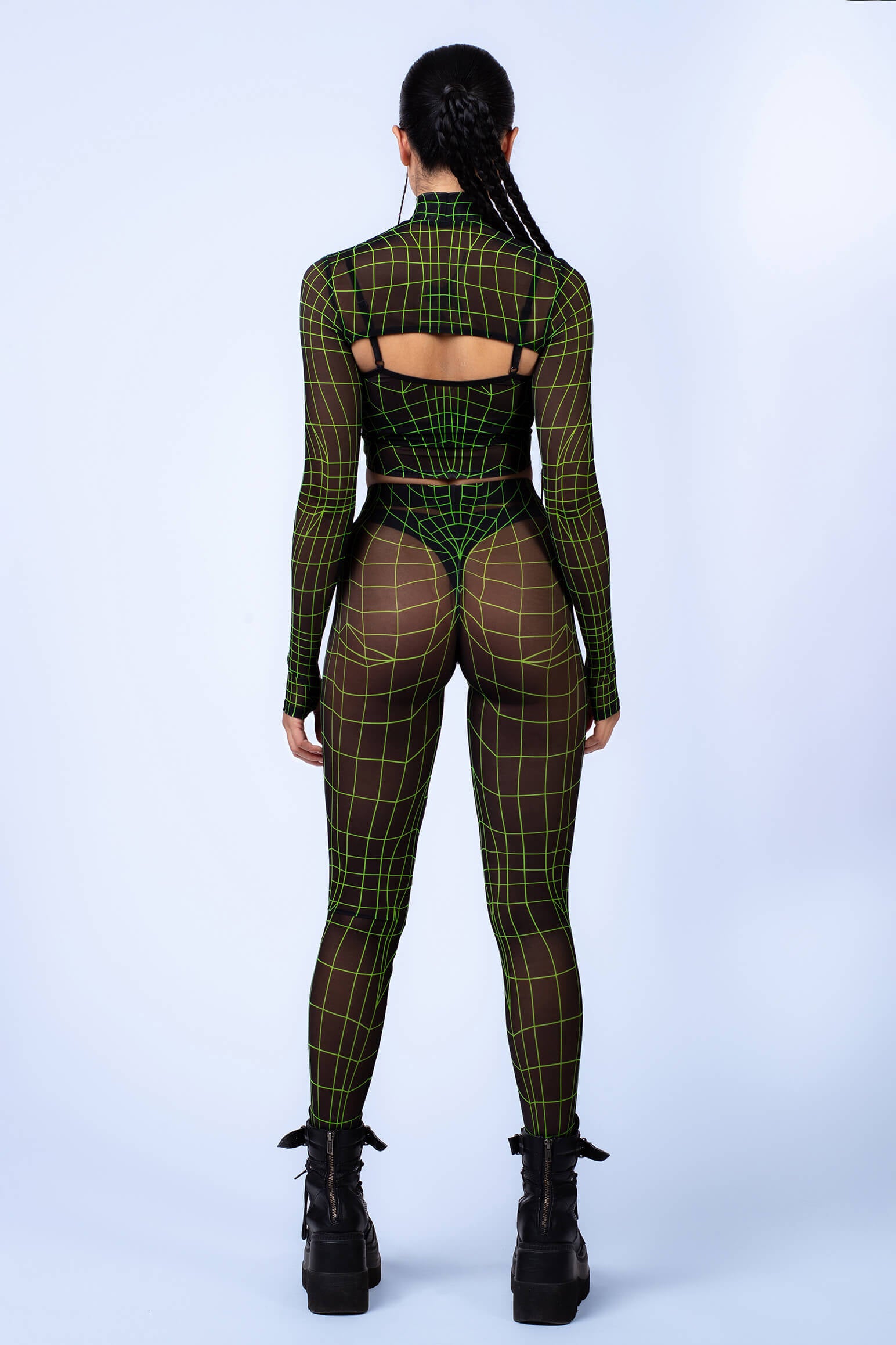 Equilibrium Mesh 2 Piece Shrug - BADINKA