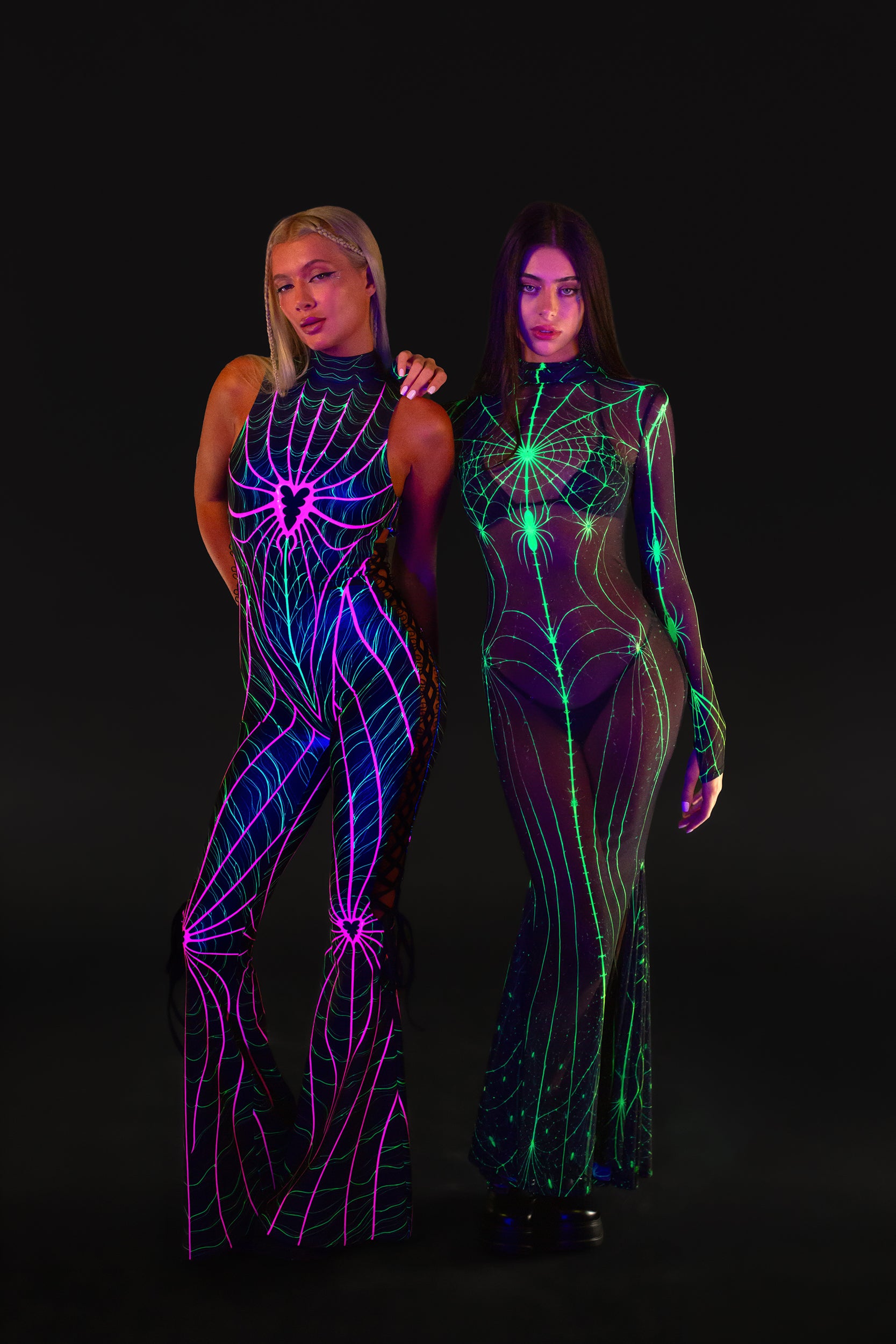 BADINKA Acid Widow High Neck Dress Sexy, spooky