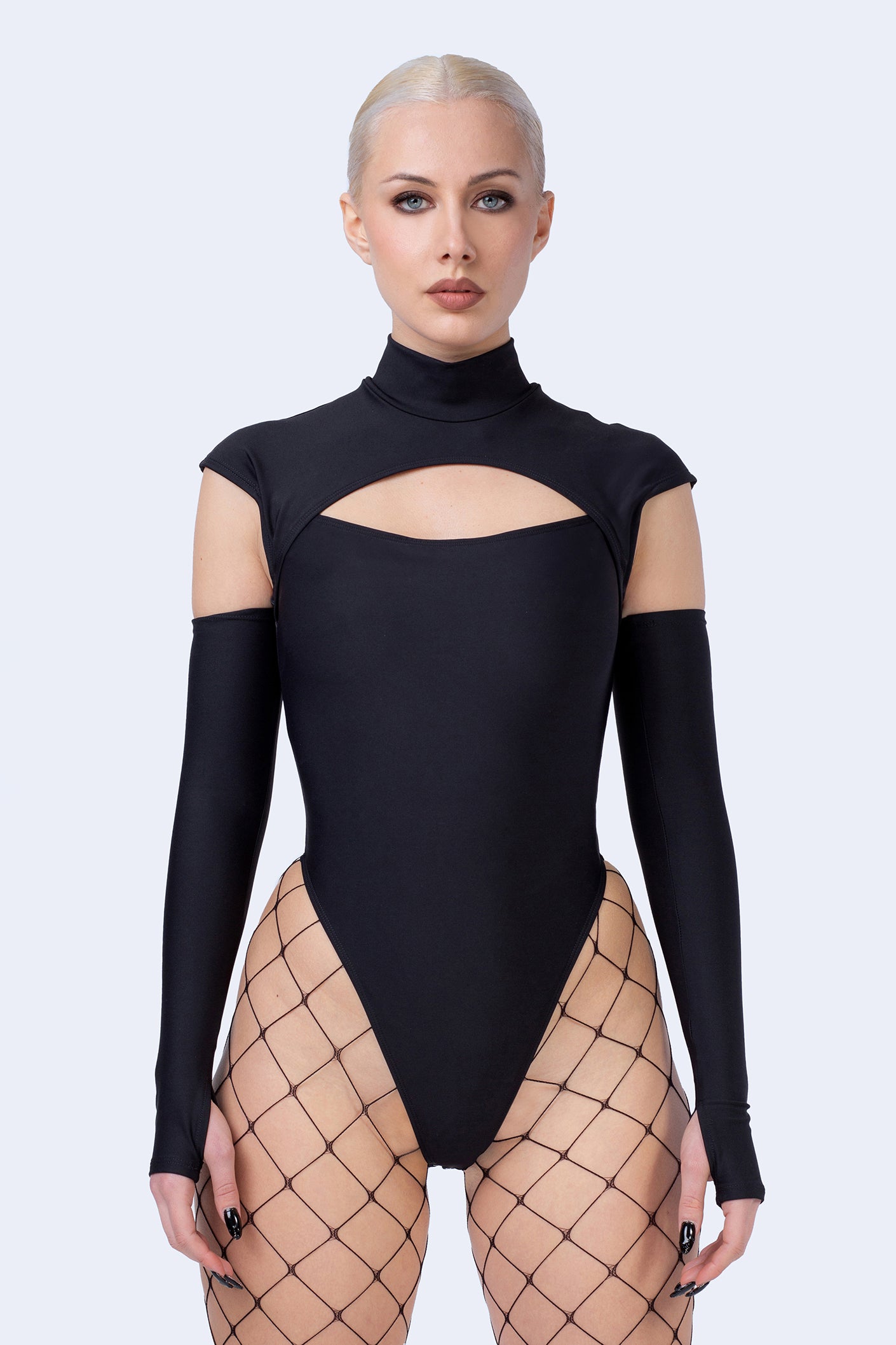 Back To Black Cutout Short Sleeve Bodysuit