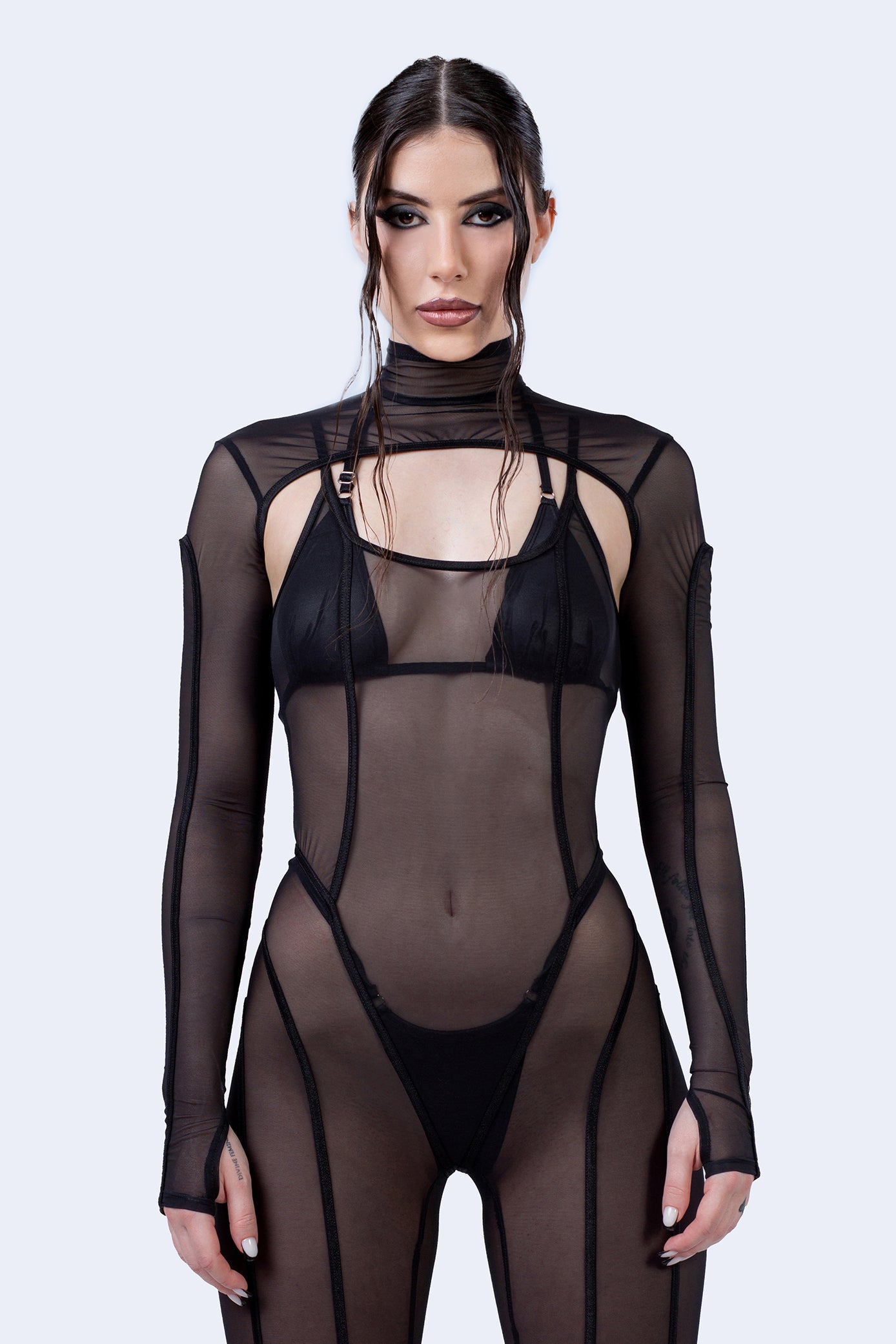 After Dark 2-Piece Mesh Catsuit