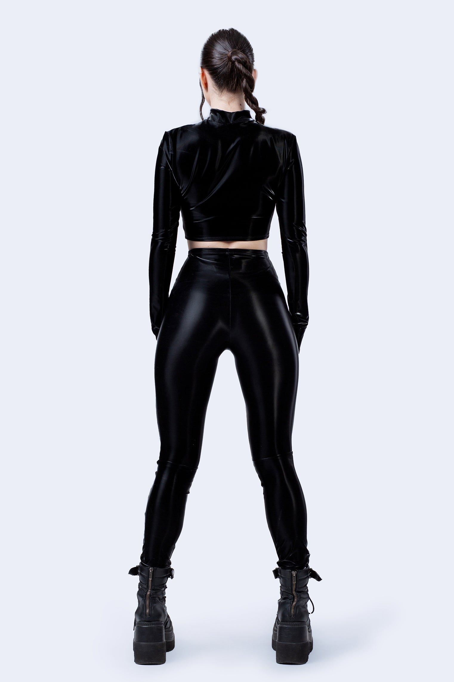 BADINKA Starved For Glamour High Waist Leggings Black