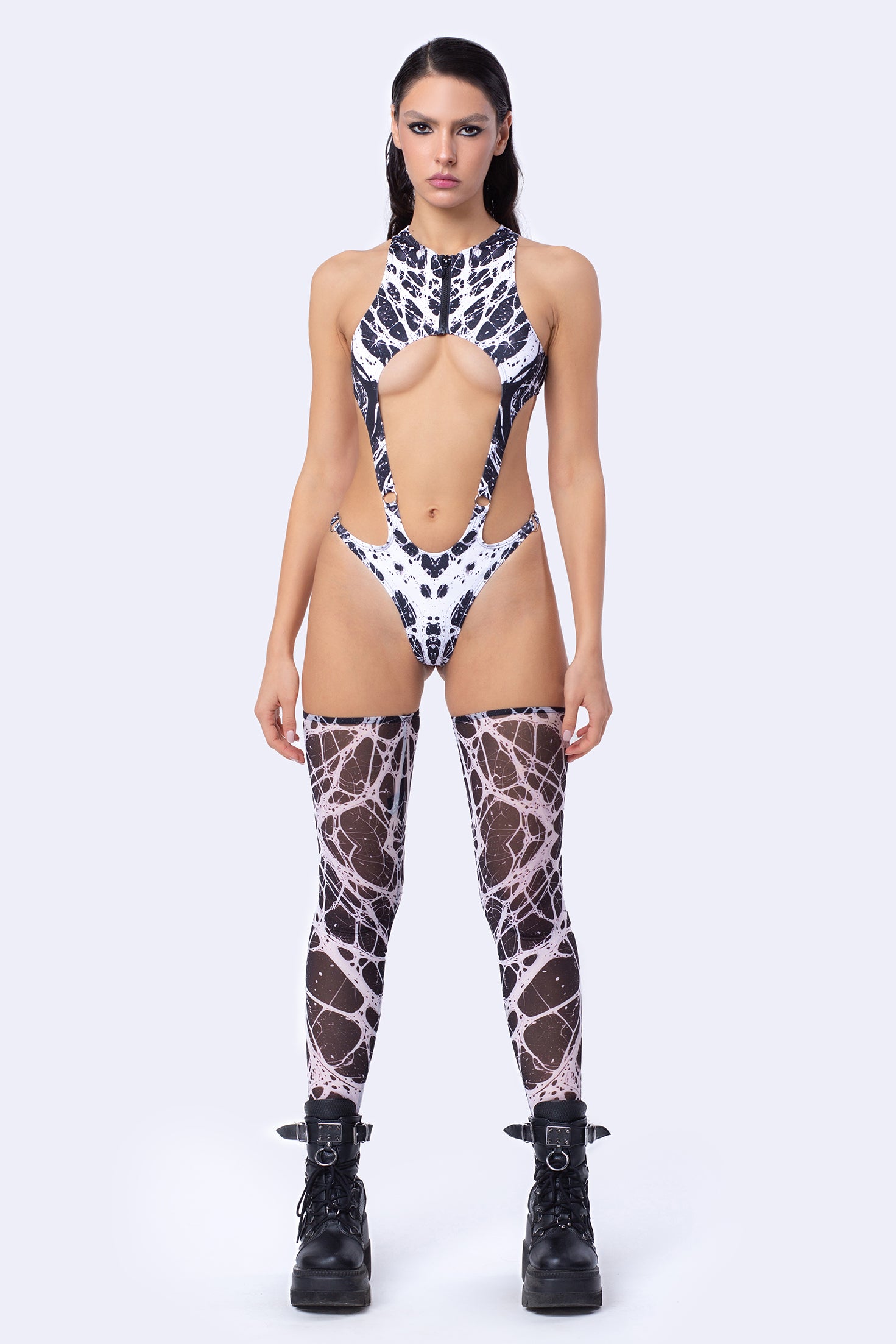BADINKA Flummoxed Panel Bodysuit Rave