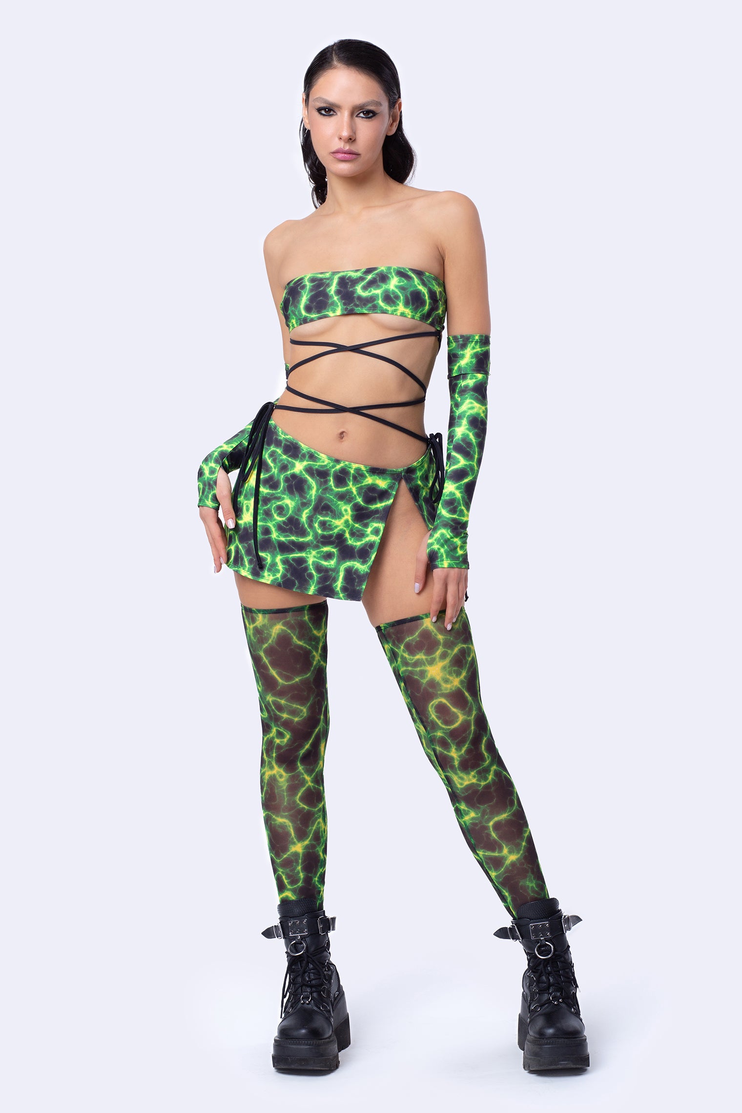 BADINKA Toxic Reaction 2-Piece Dress Rave