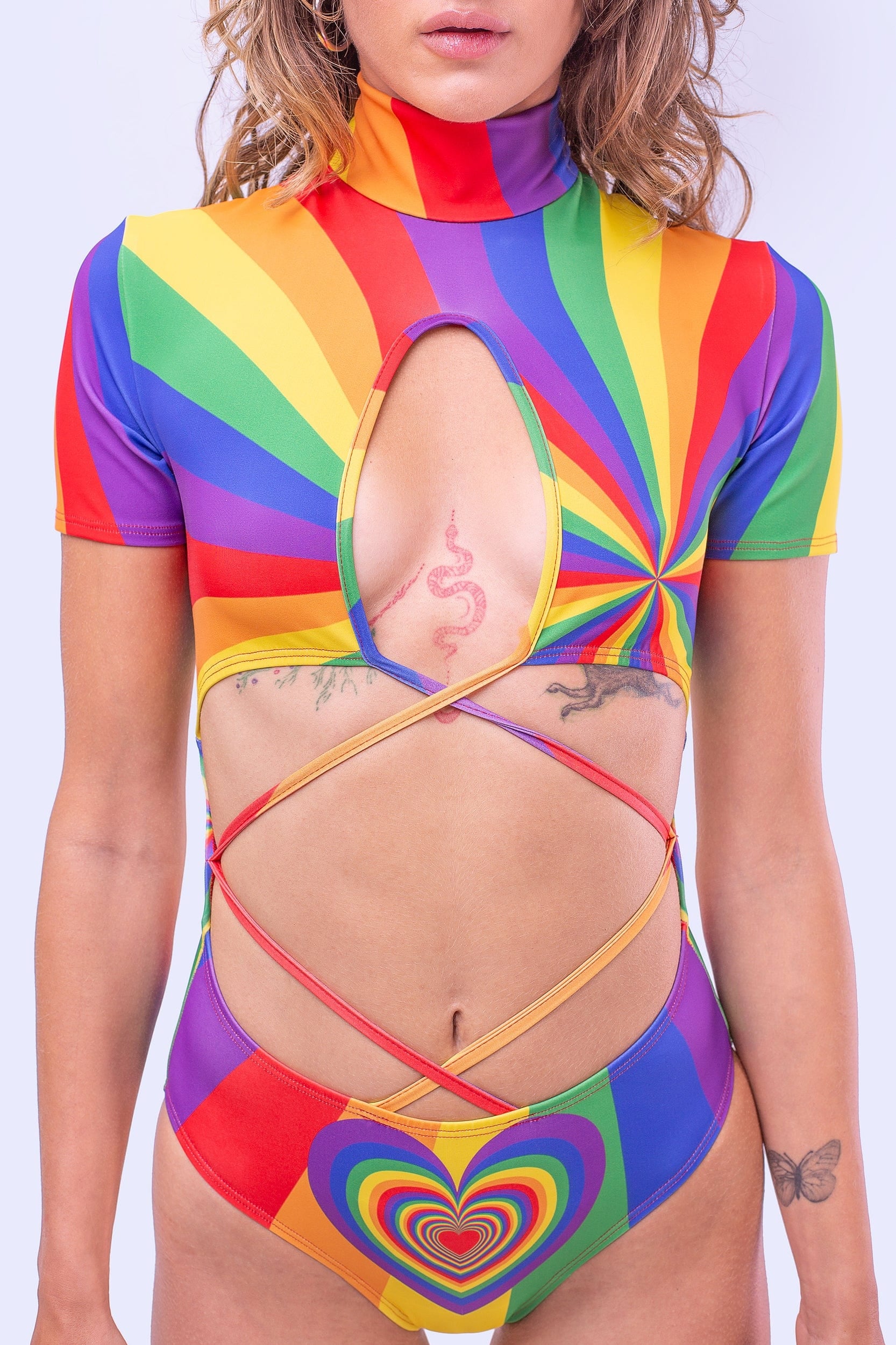 Prism Feel Strapped Bodysuit - BADINKA