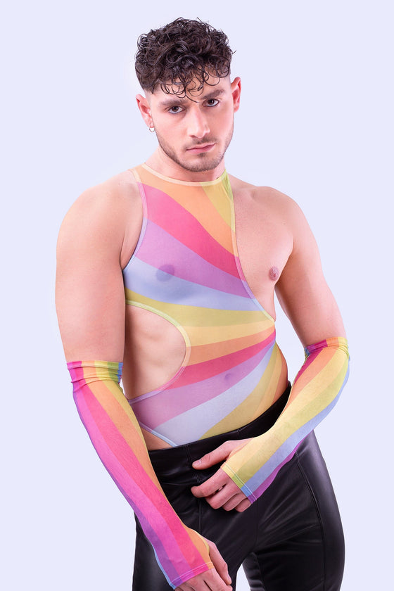 Out&Proud Männlicher asymmetrischer Bodysuit