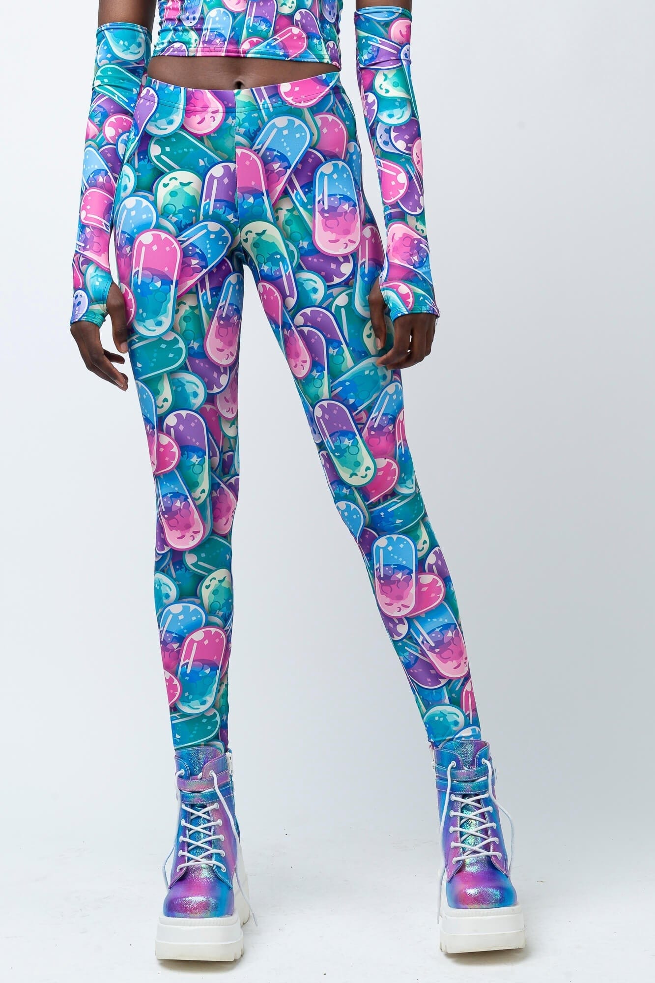 BADINKA Happy Pills Leggings Blue