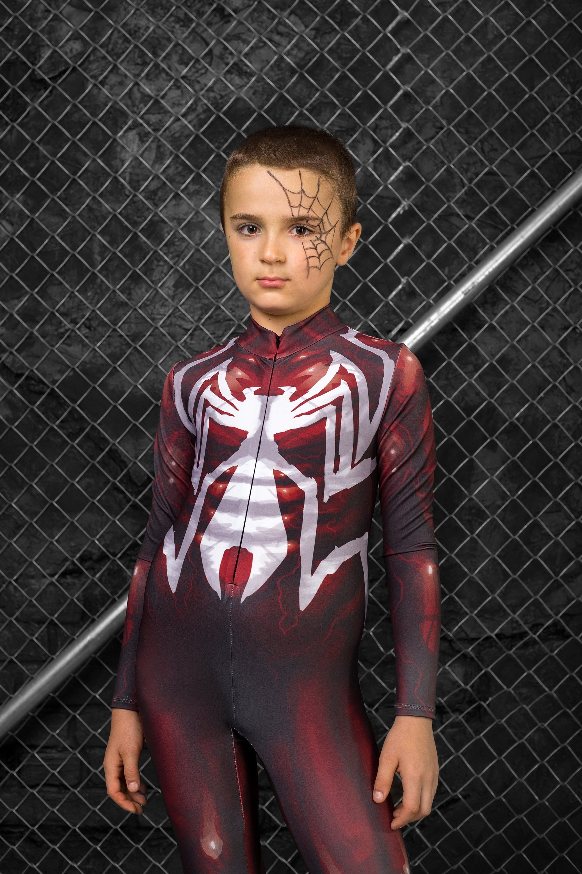 Red Spider Boys Costume
