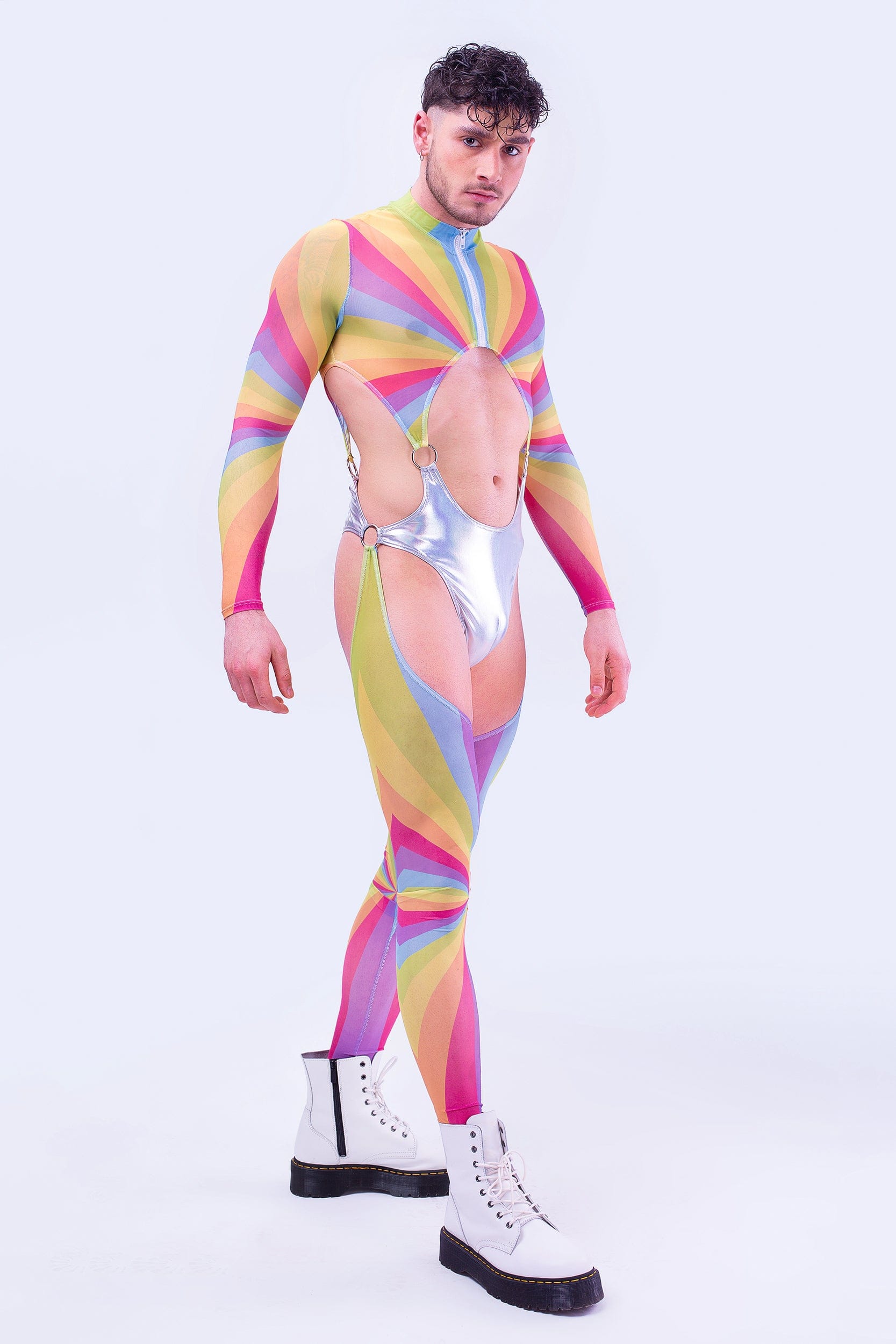 Gleam Male Cut-out Catsuit