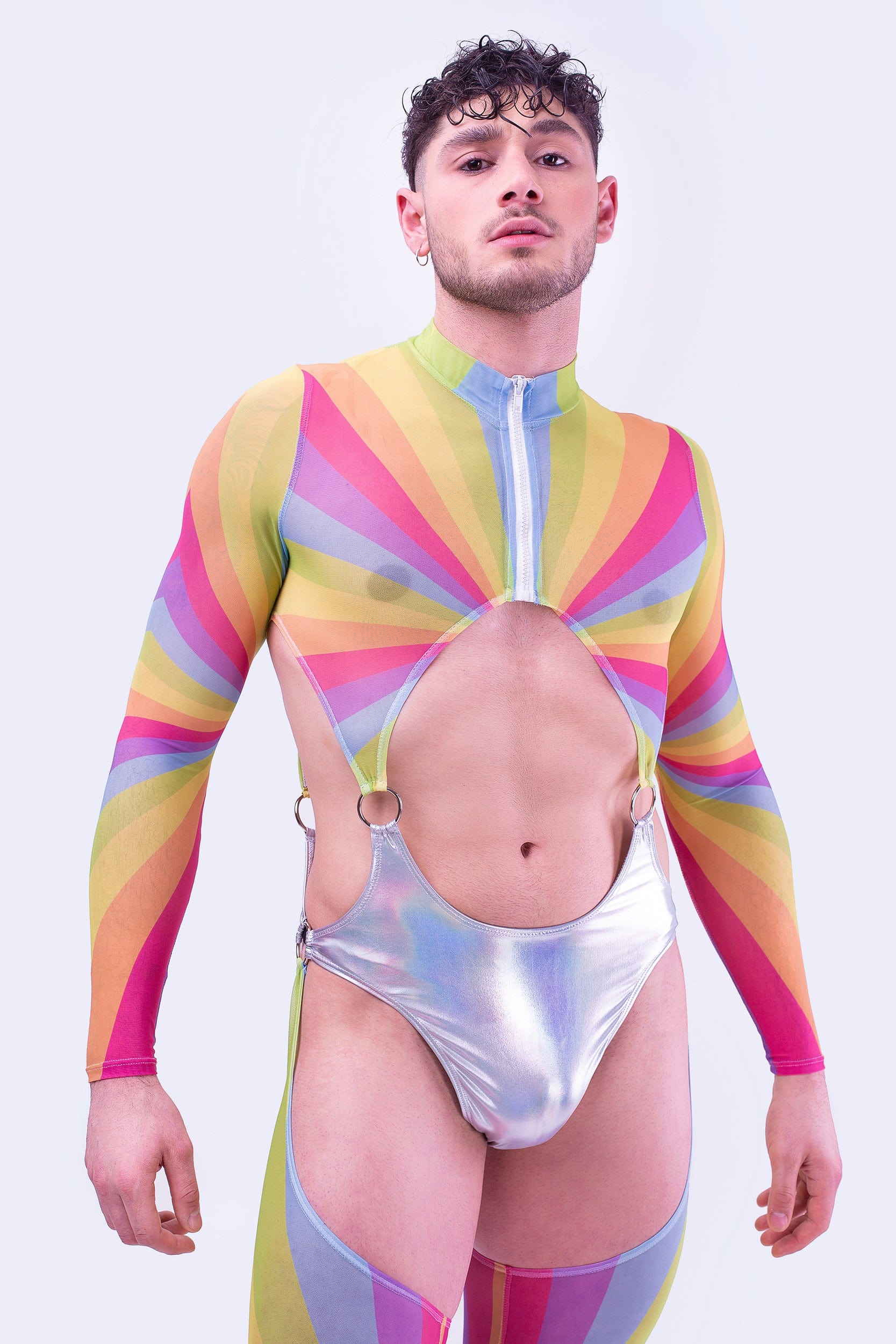 Gleam Male Cut-out Catsuit