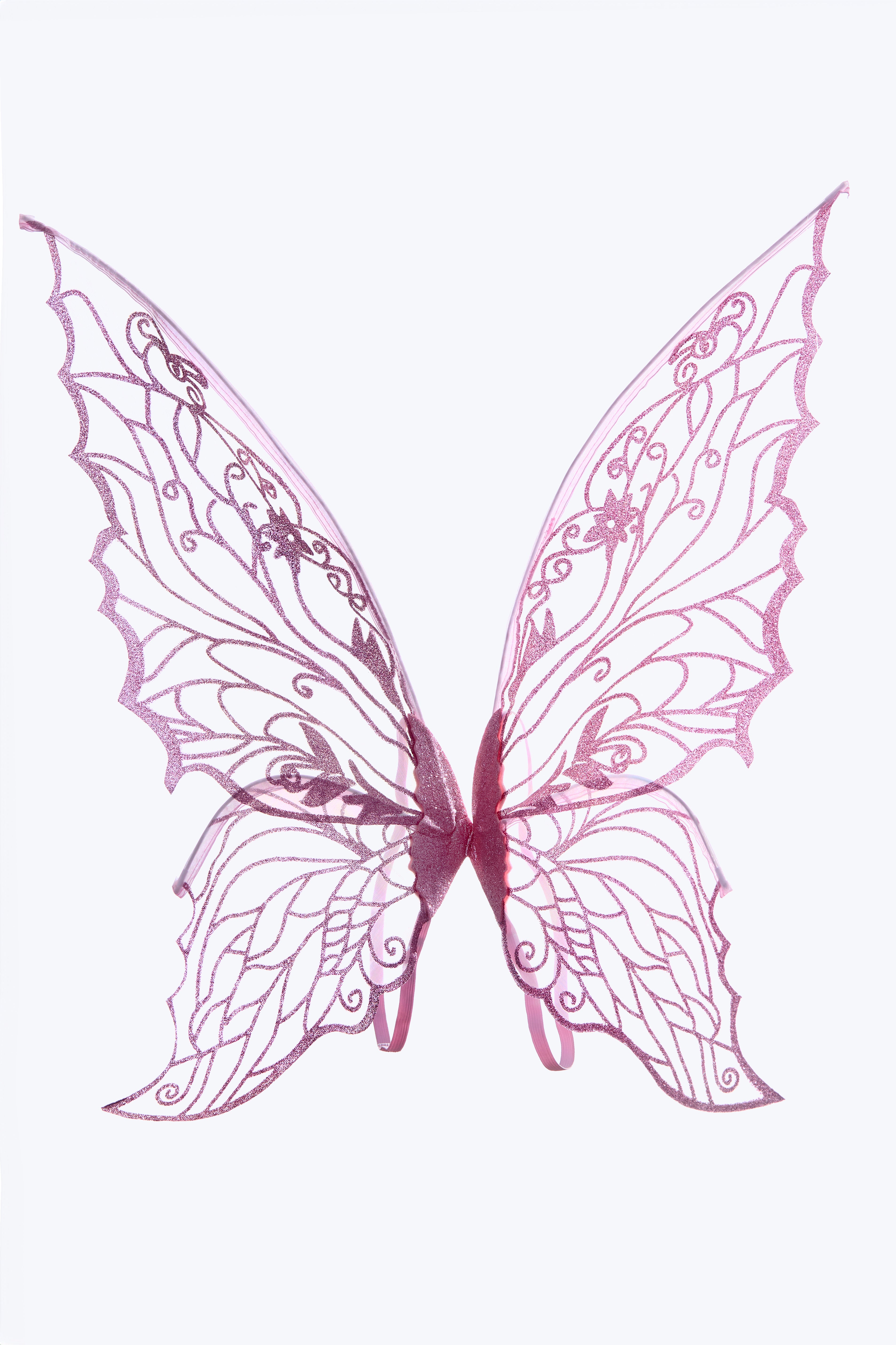 Pink Glitter Fairy Wings