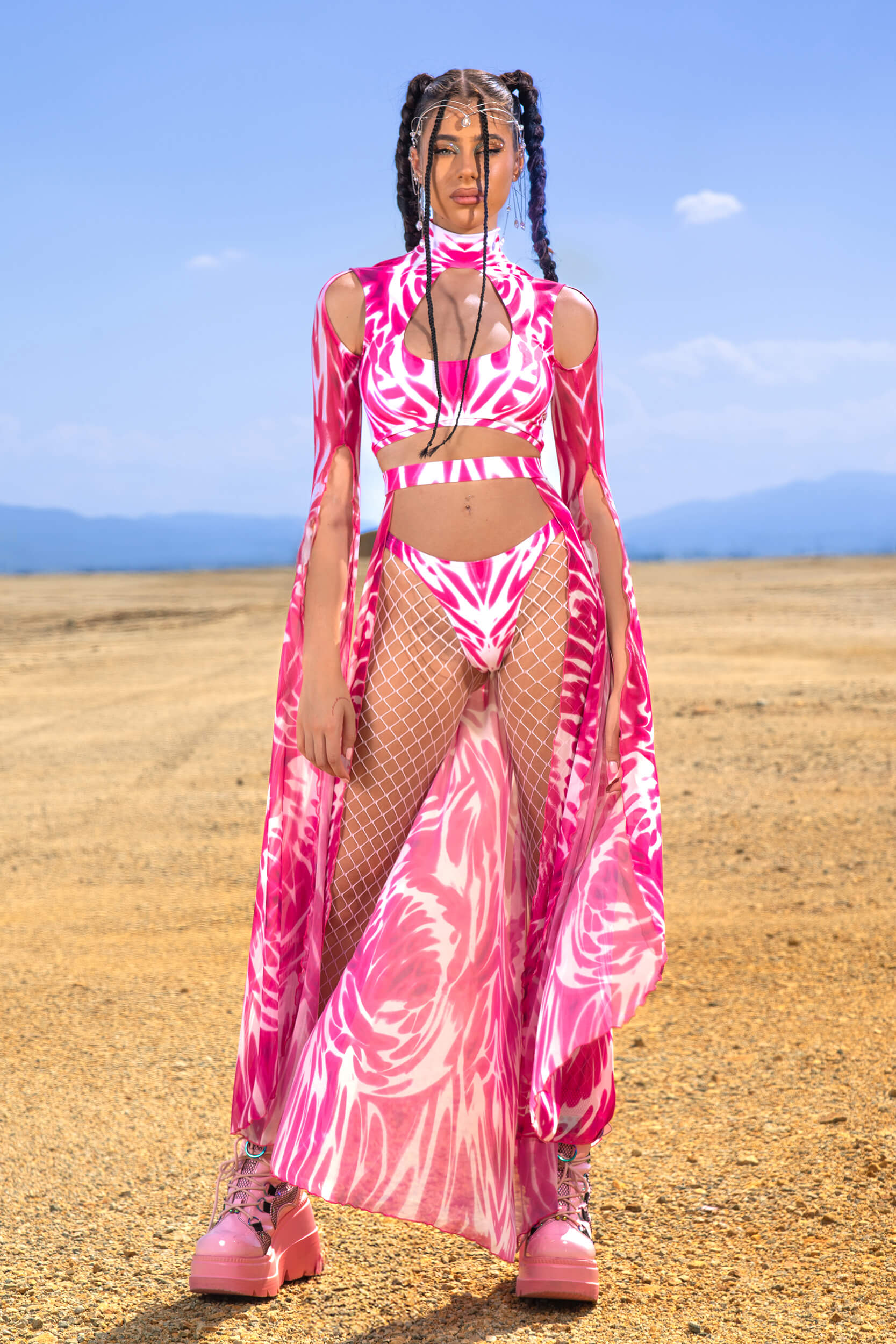 BADINKA Bubblegum Heat Maxi Sleeve Set