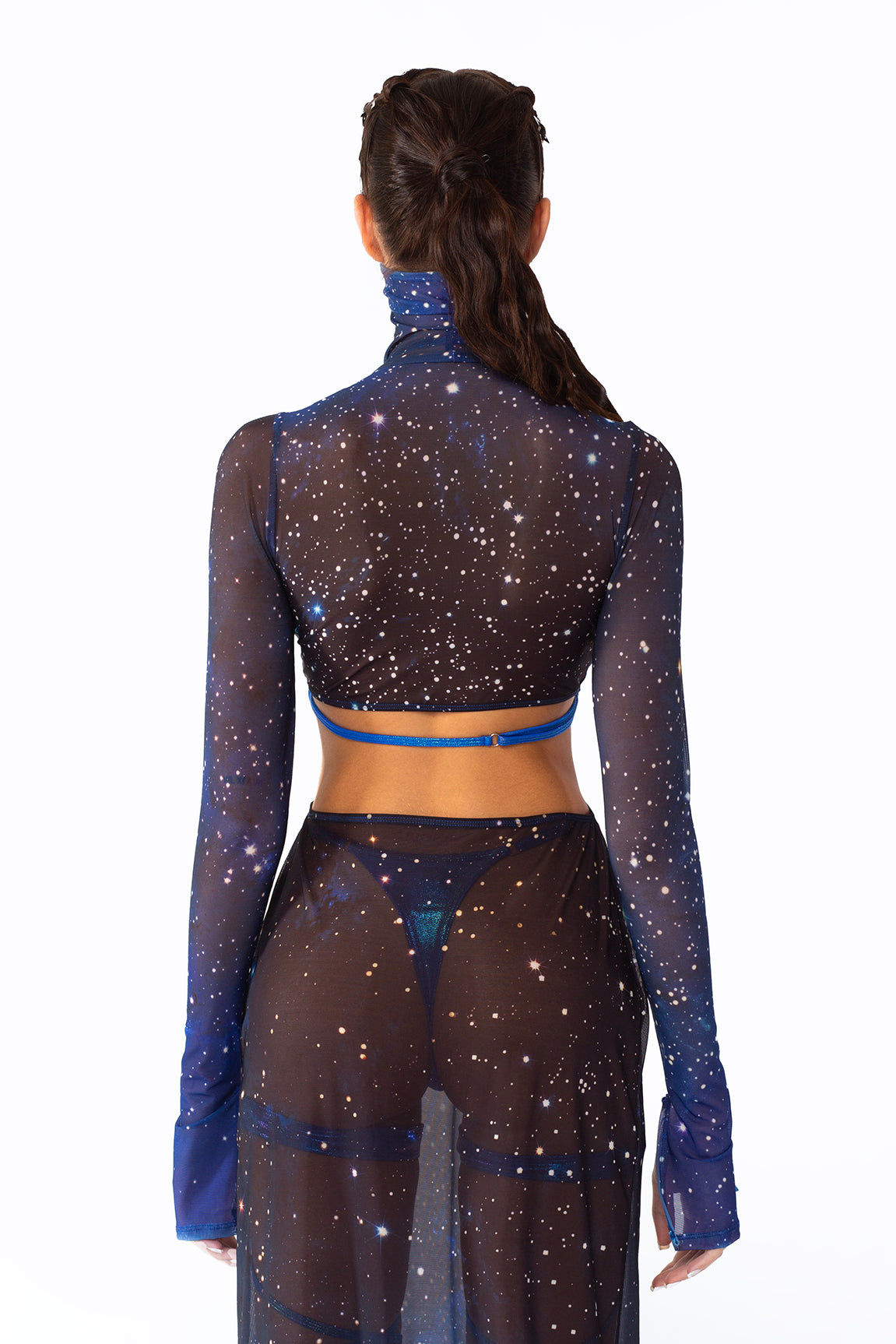 BADINKA-halloween-costume-for-women-o-ring-high-slit-dress-mesh-blue-celestial-galaxy-dress-2