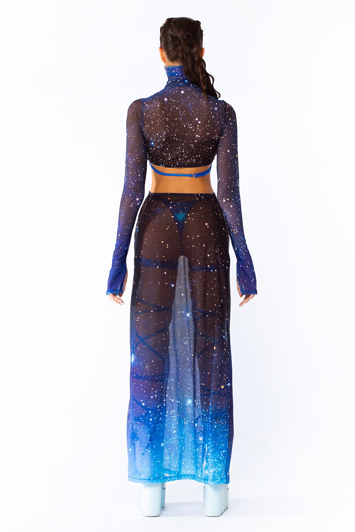 BADINKA-halloween-costume-for-women-o-ring-high-slit-dress-mesh-blue-celestial-galaxy-dress-4