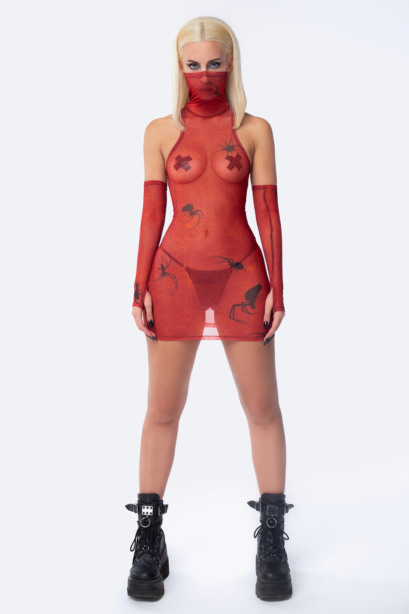 BADINKA halloween sublimated mesh dress 3