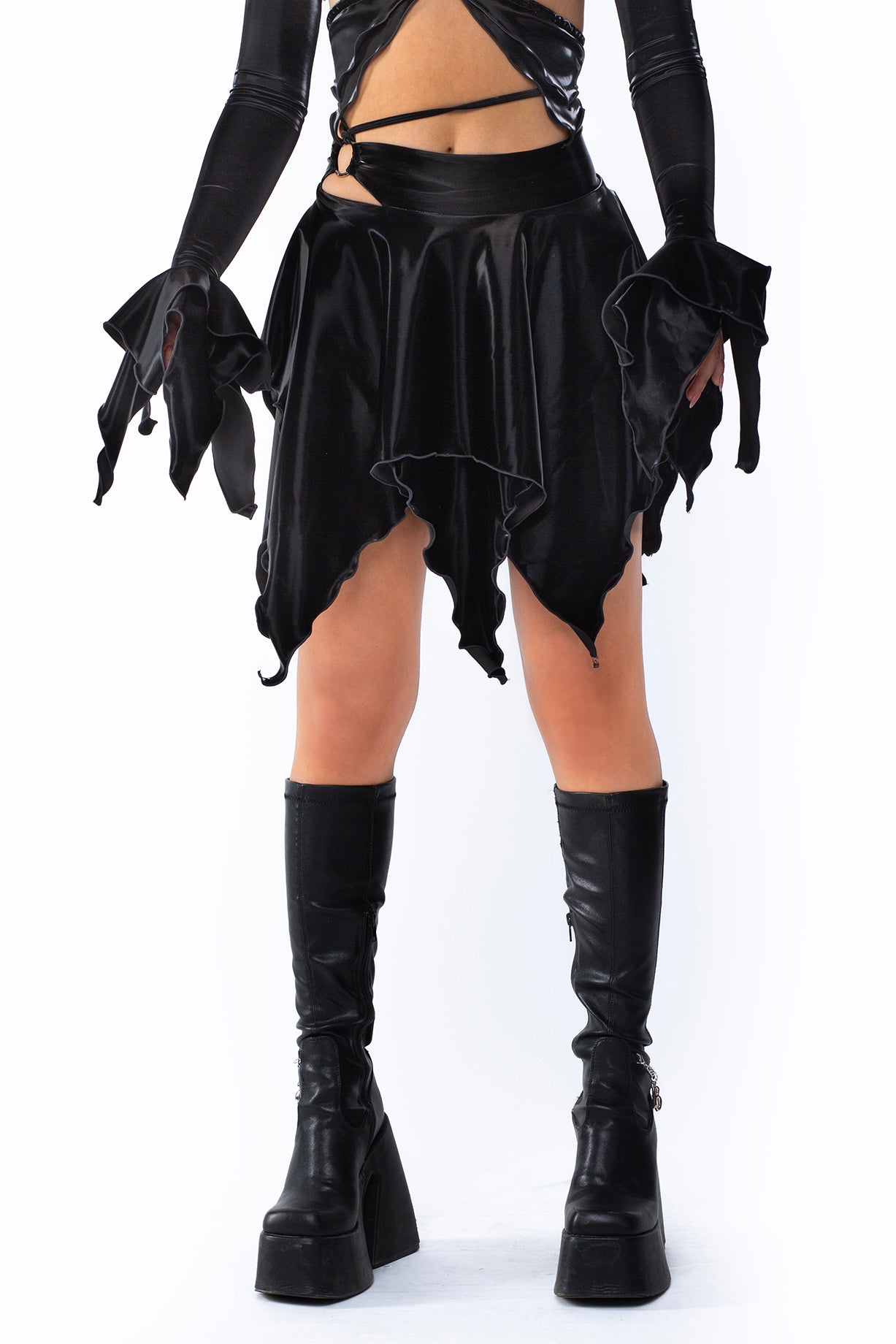 BADINKA-halloweencostumeforwomen-raveskirtset-ruffledskirt-butterflytop-darkfairy-6copy