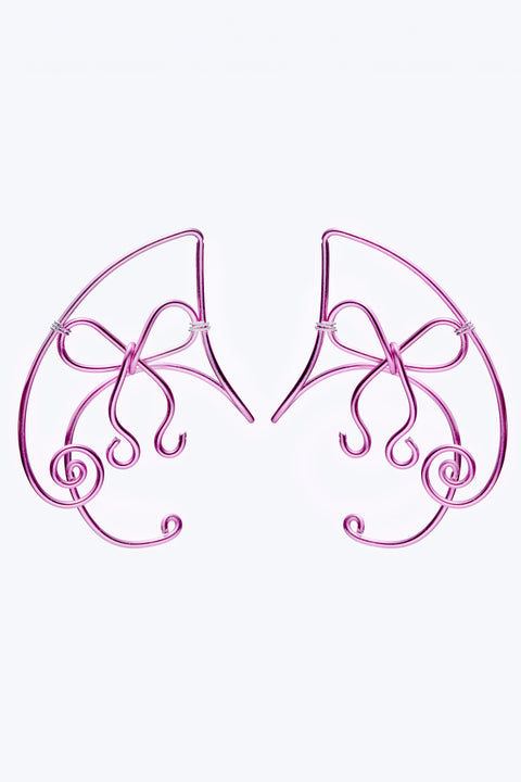 Pink Ribbon Ear Cuffs