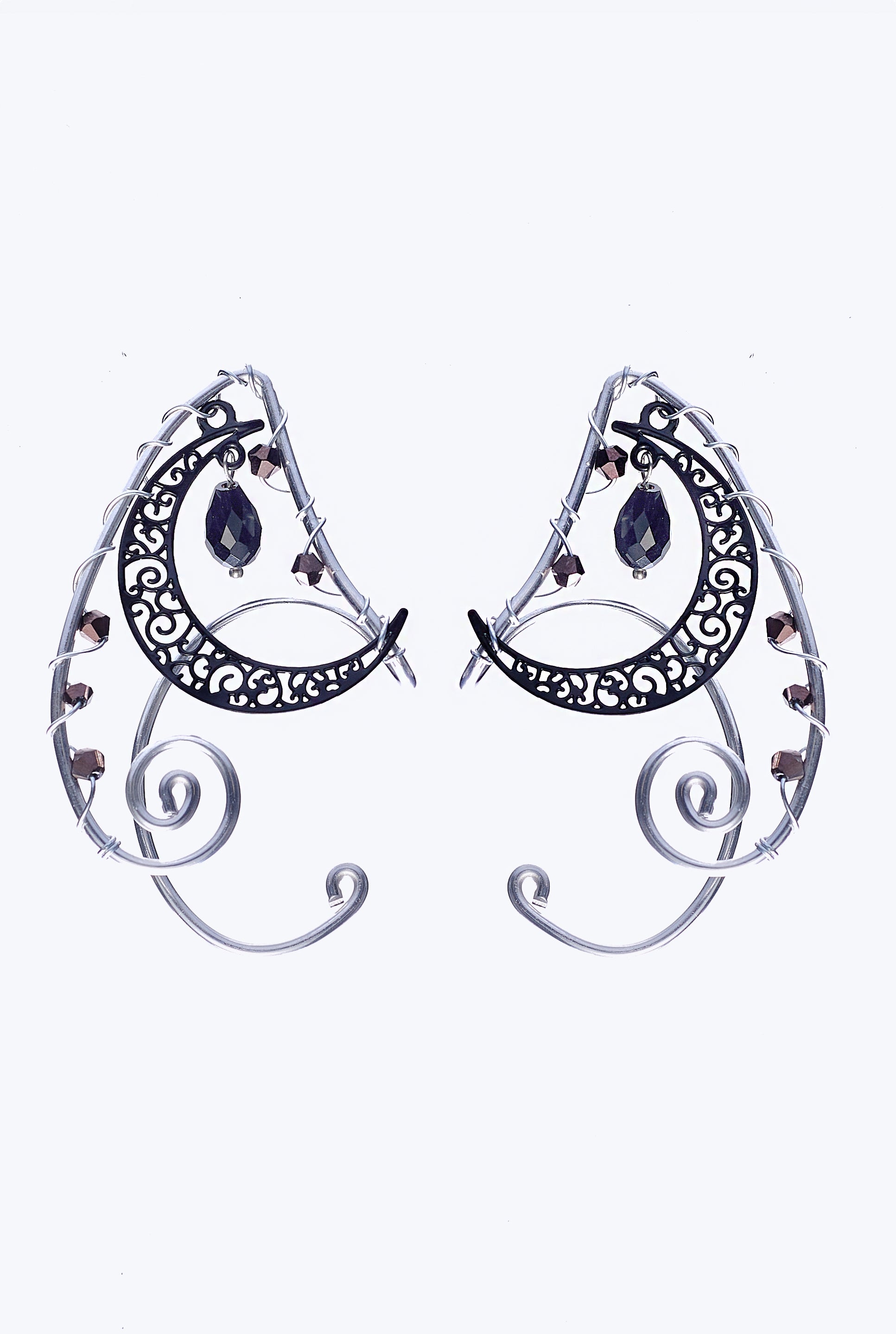 Dark Moon Ear Cuffs