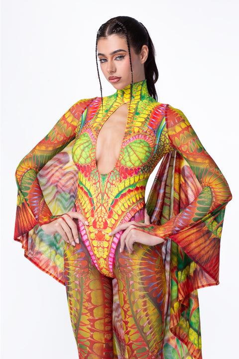 Apex Predator Keyhole Winged Catsuit