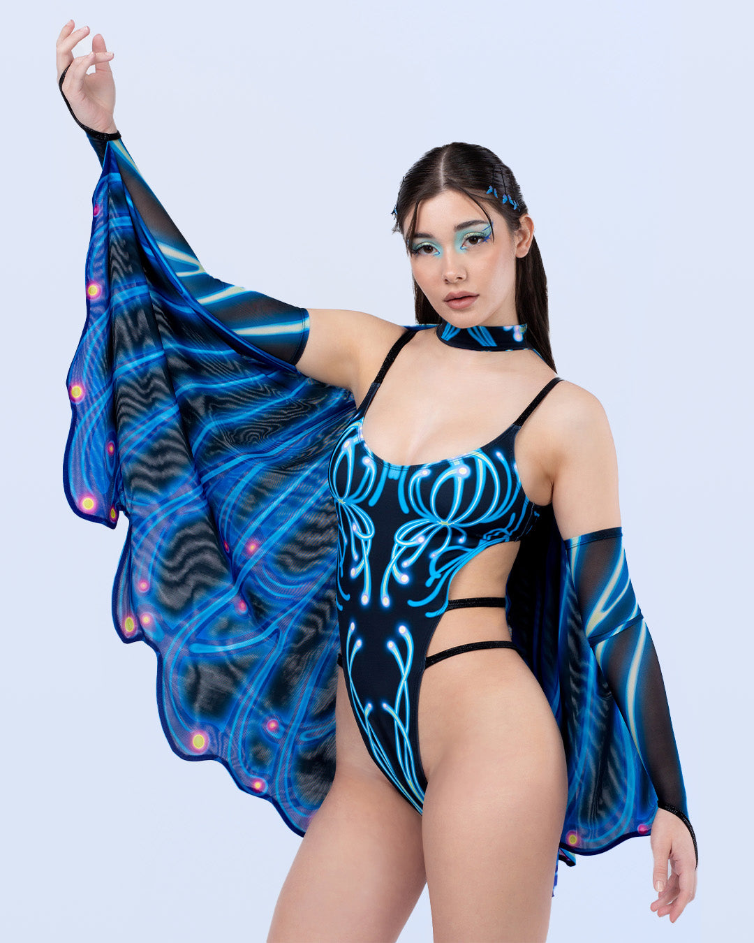 blue festival fashion set for the biggest EDM events