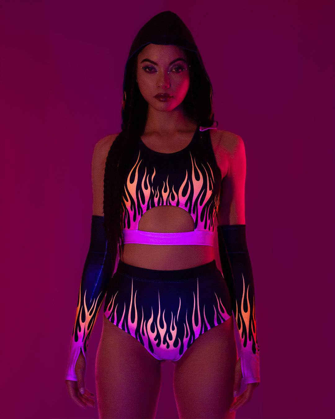 fire print EDM set with three matching pieces