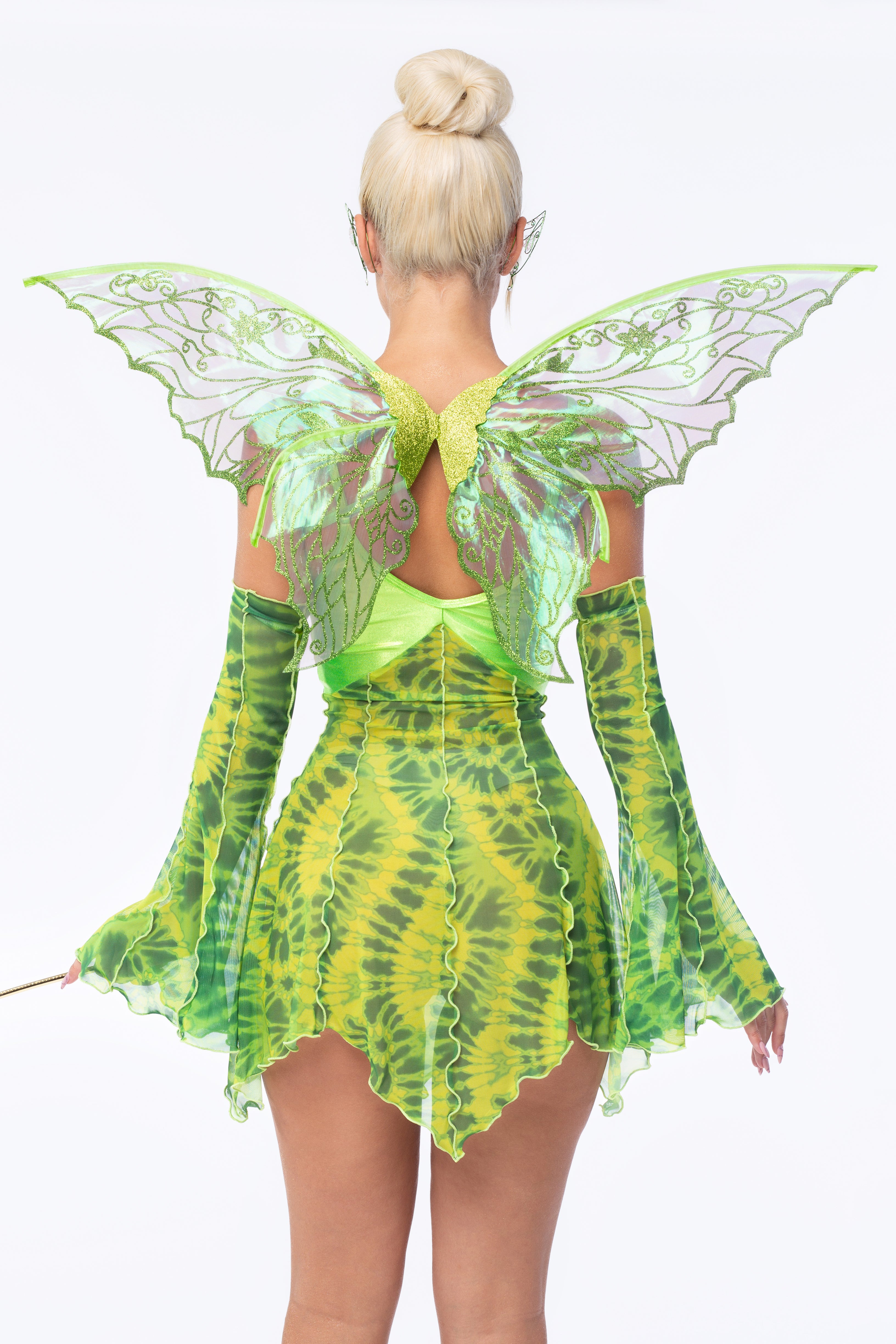 Green Glitter Fairy Wings