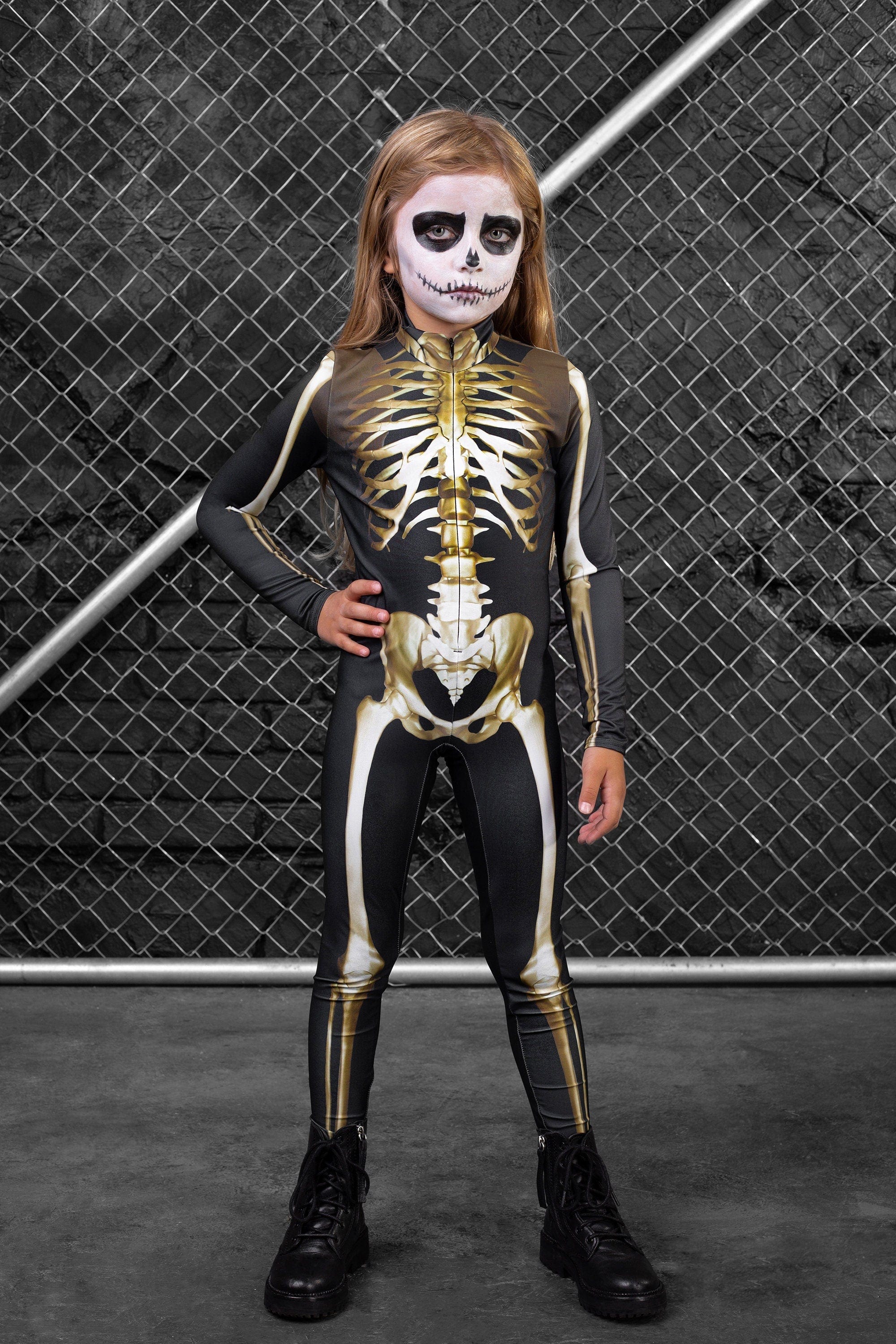 Girl's Graveyard Skeleton FZ Costume