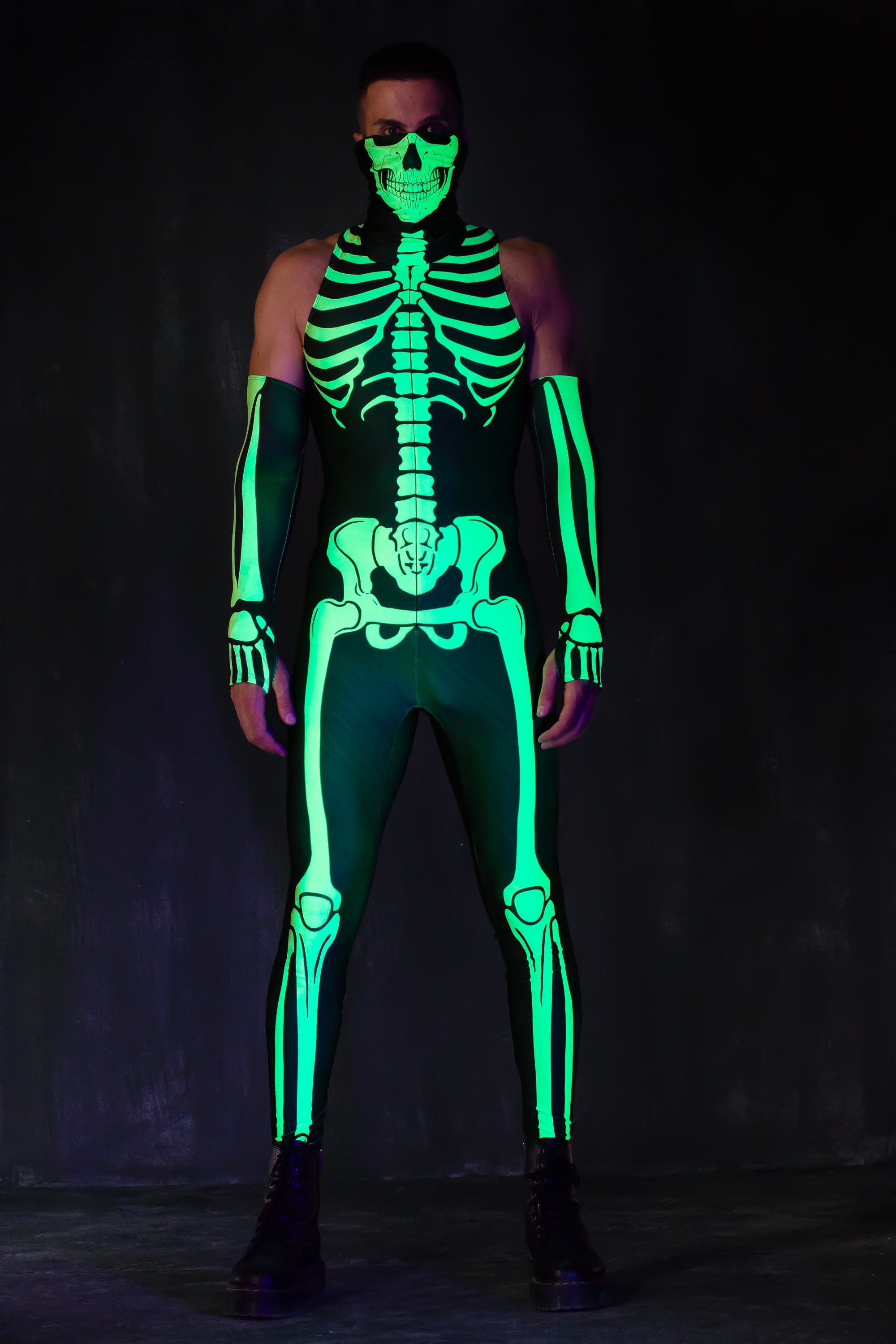 BADINKA Green Reaper Male Jumpsuit Halloween