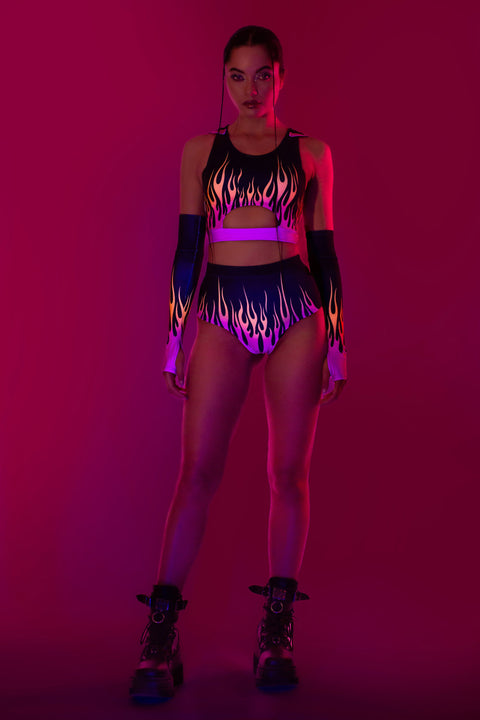 Firestarter Magenta Hooded Set