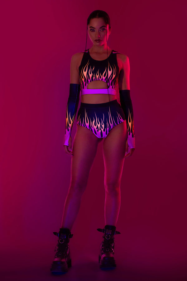 Firestarter Magenta Hooded Set