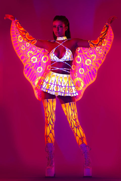 orange rave dress Ibiza Orange Rave Outfit Ibiza Fancy Dress FESTIVAL/FANCY DRESS/ IBIZA! Funky Trousers Size