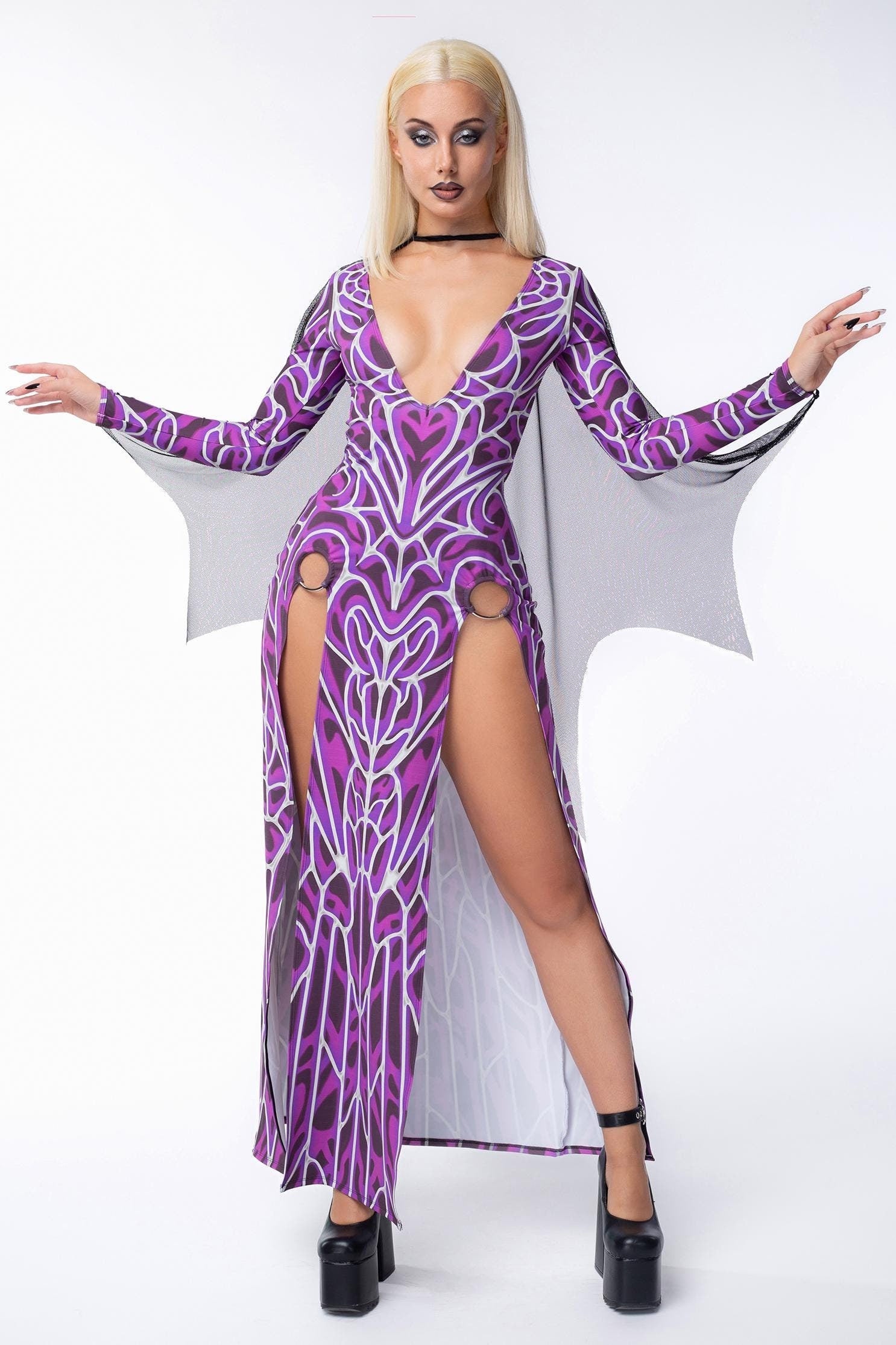 BADINKA Spellbound High Slit Dress Halloween