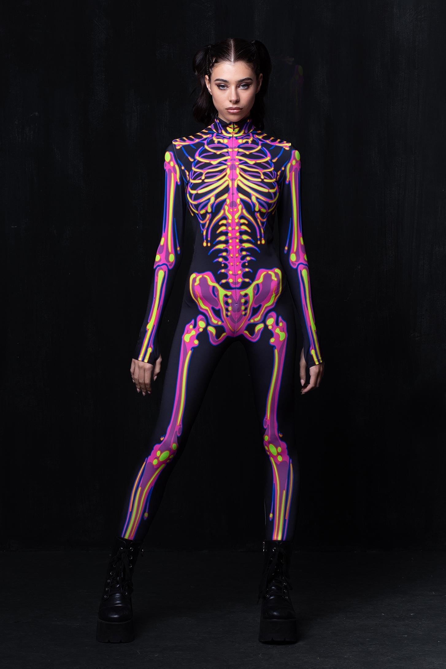 neon-uv, skeletons Toxic Drip Costume