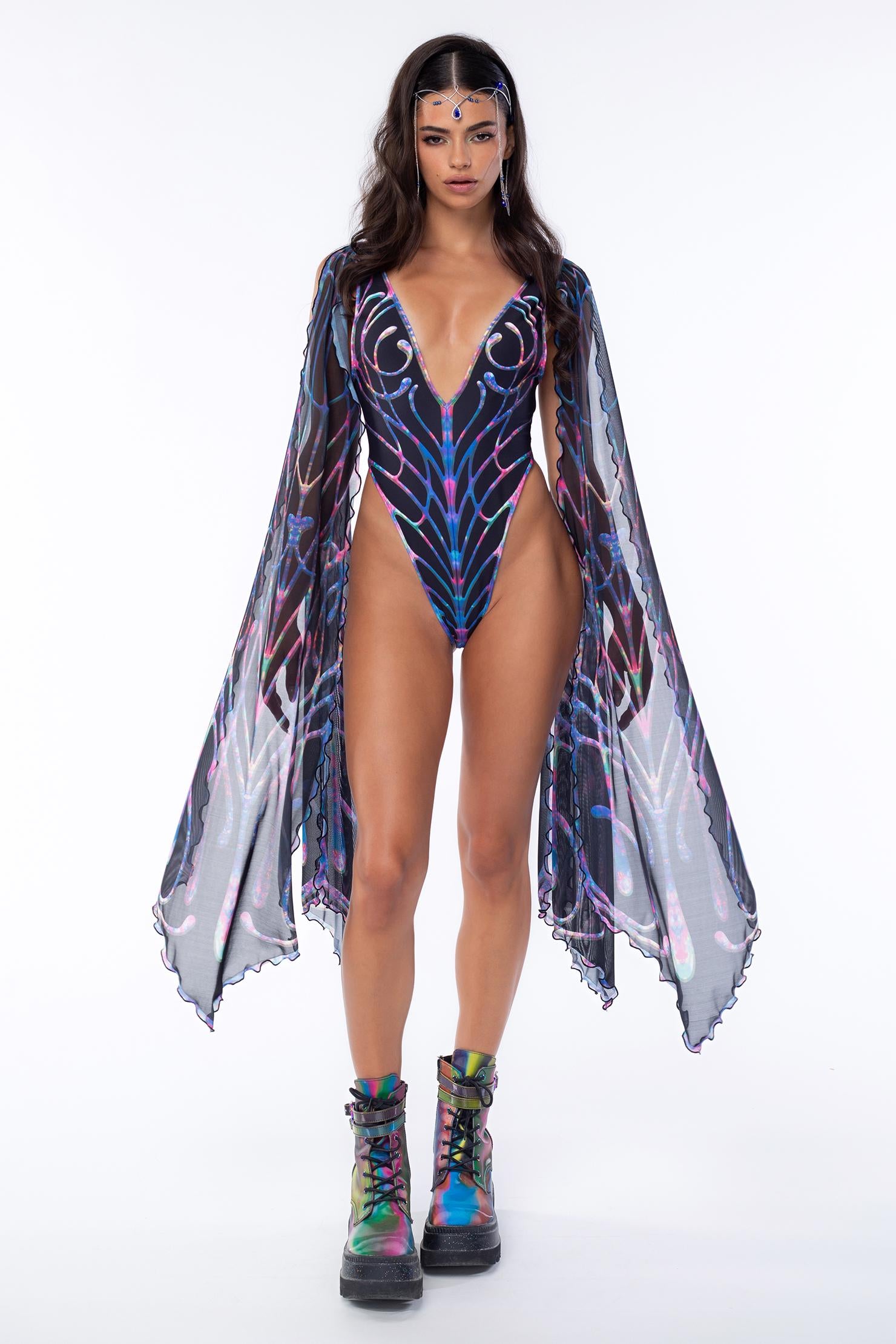 Cosmic Chaos Winged Bodysuit