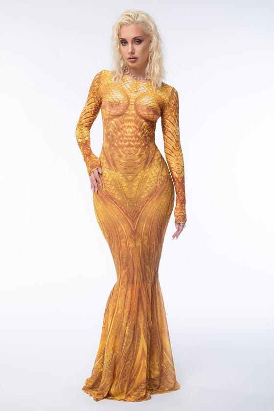 Gold Tide Meerjungfrau Kleid