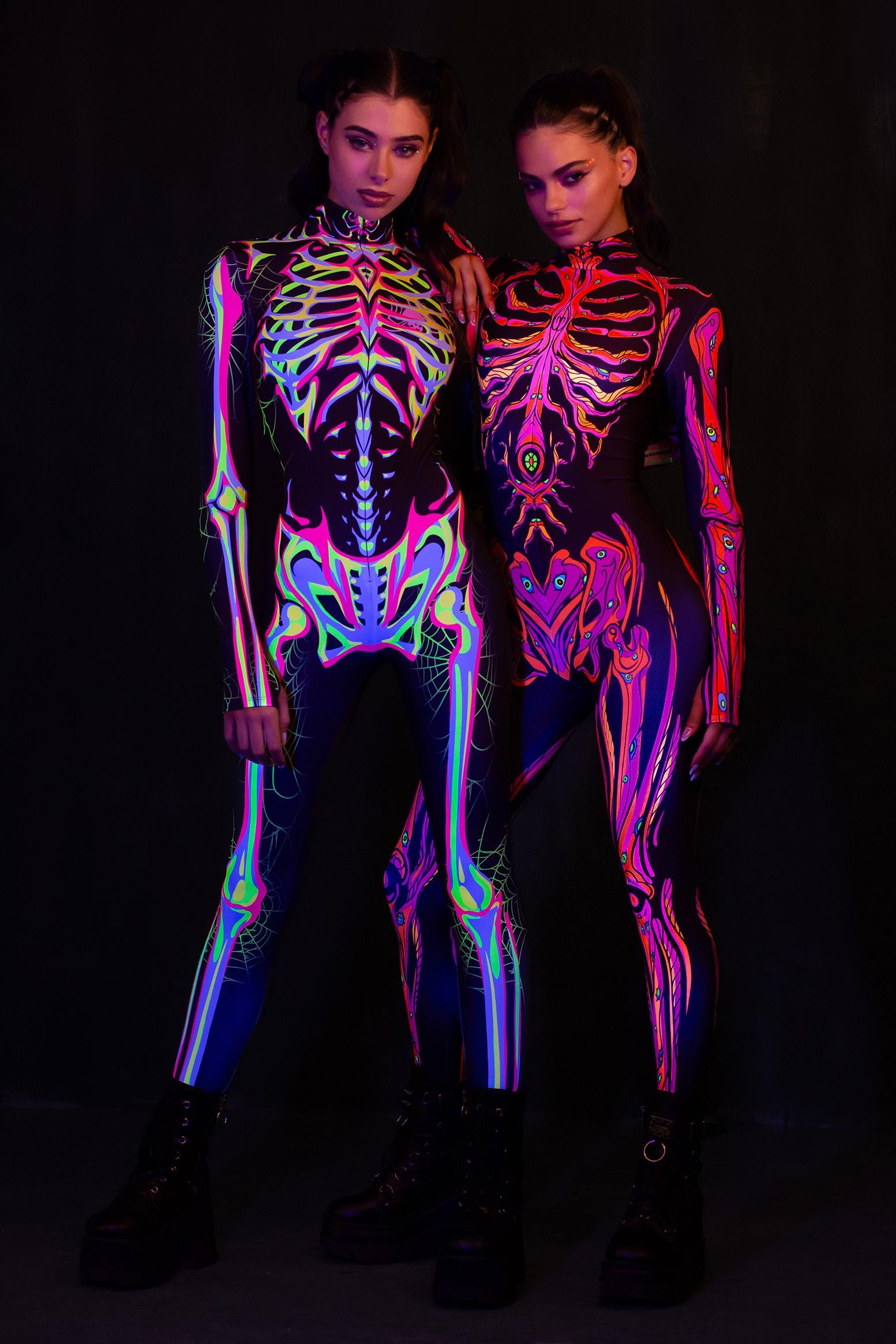 neon-uv, skeletons Wicked Wood Costume