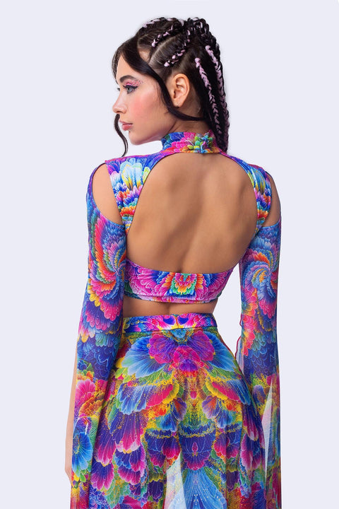 Pulsations Maxi Sleeve Top