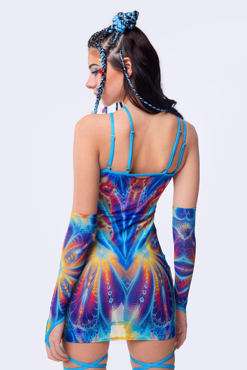Neon Metamorph Criss Cross Dress