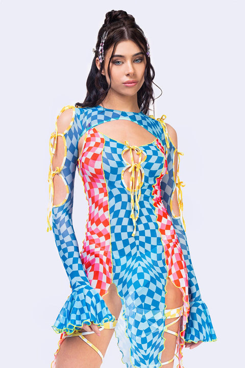 Get Into The Groove 2-Piece Ribbon Dress