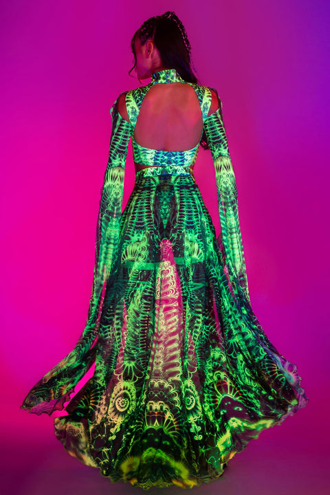 Gardens Of Paradise Maxi Sleeve Set
