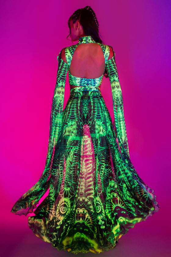 Gardens Of Paradise Maxi Sleeve Set