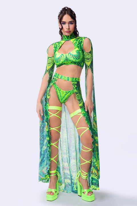 Gardens Of Paradise Maxi Sleeve Set