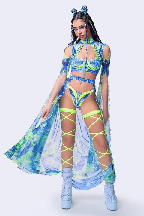 Archangel Dust Open-Front Skirt