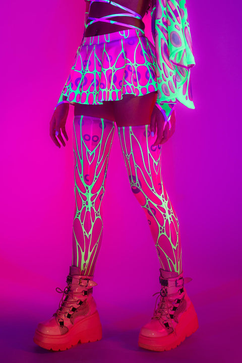Fluttering Heights Magenta Micro Skort