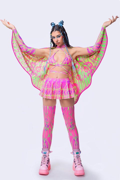 Fluttering Heights Magenta Micro Butterfly Set