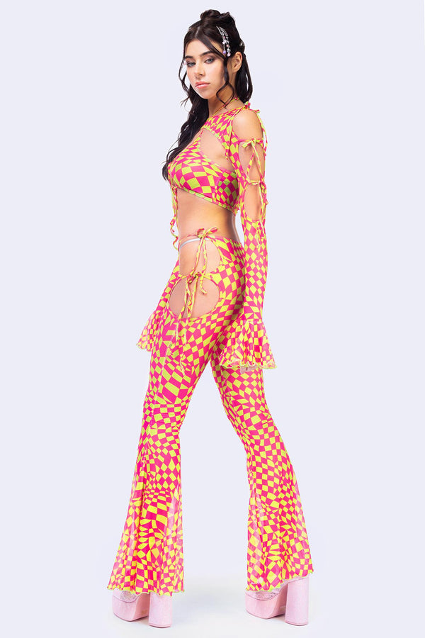 Square Up Ribbon Pant Set