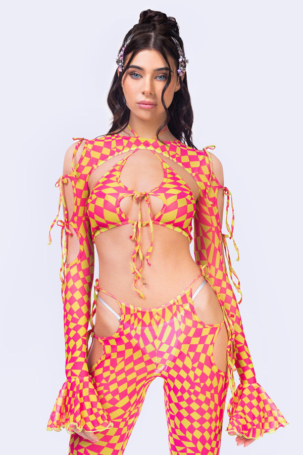 Square Up Ribbon Pant Set